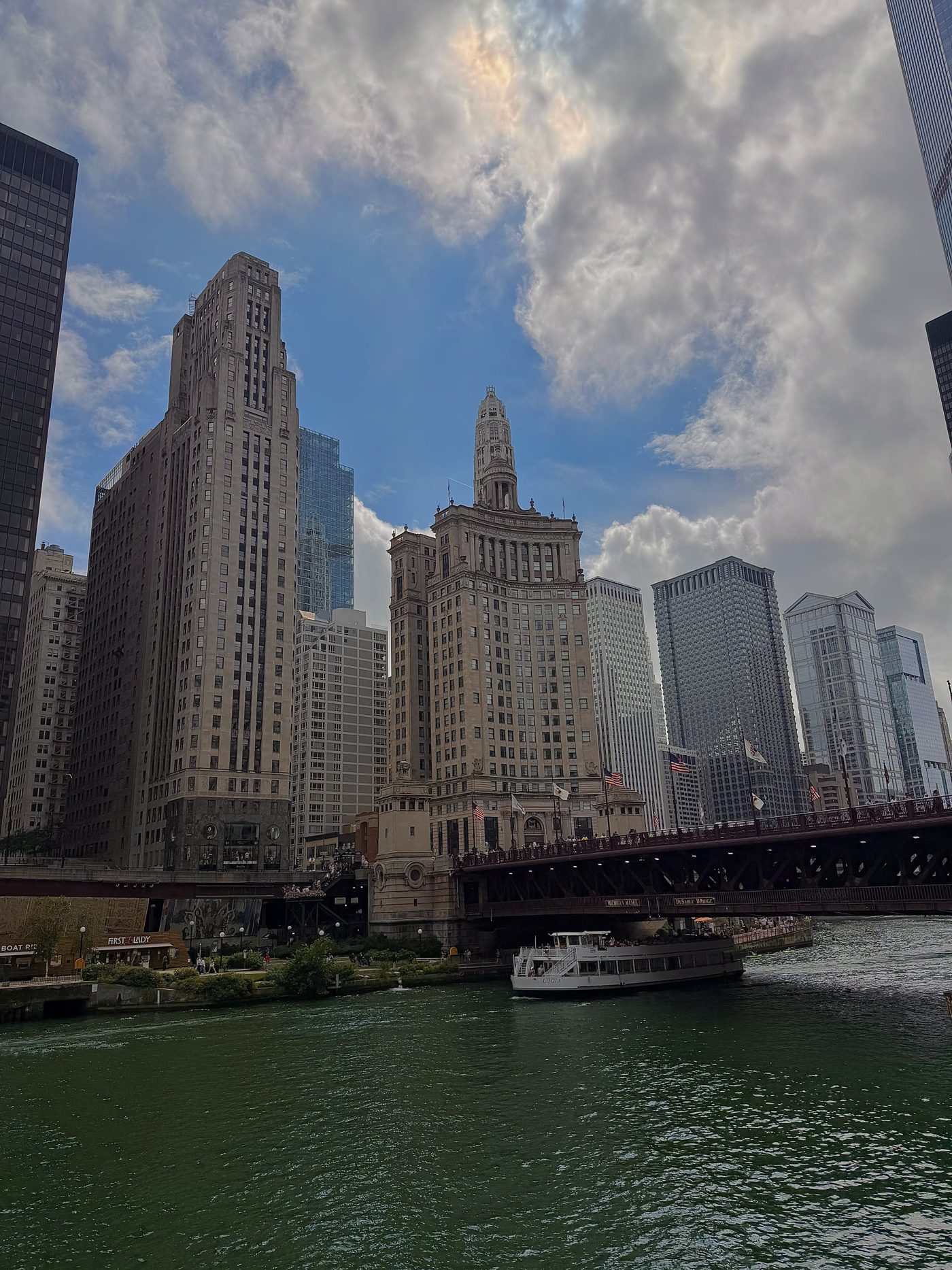 Buildings along the Chicago River
