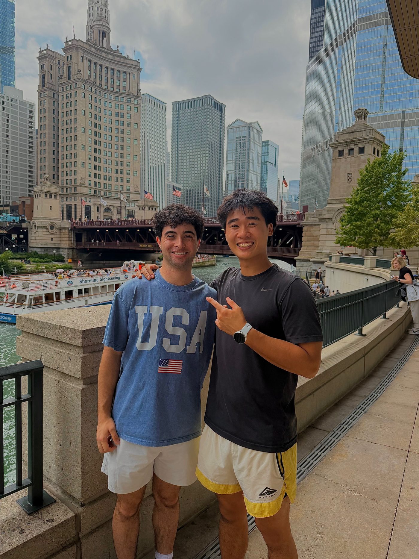 Along the Chicago Riverwalk