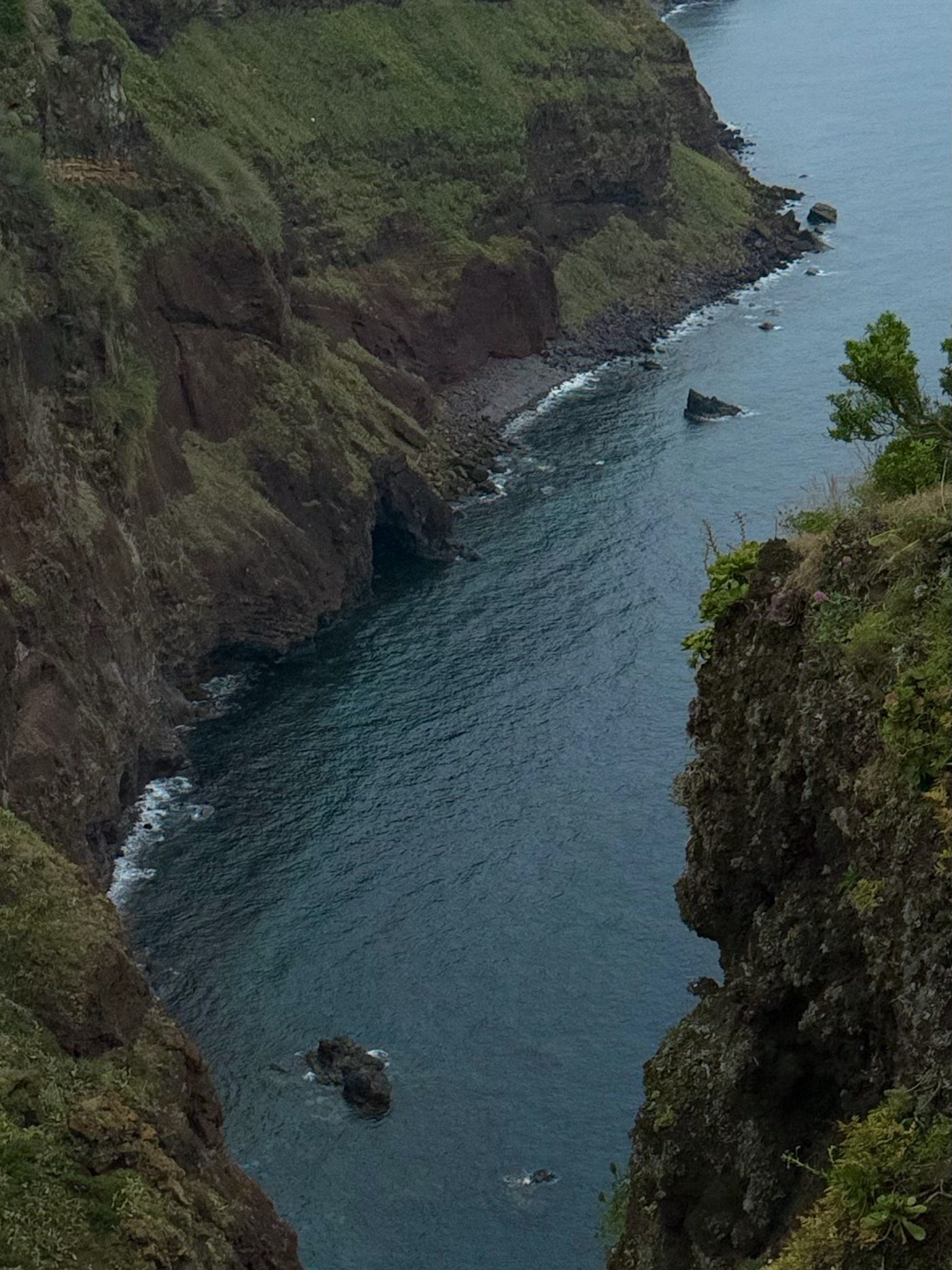 Cliffs and ocean on the Madeira coast