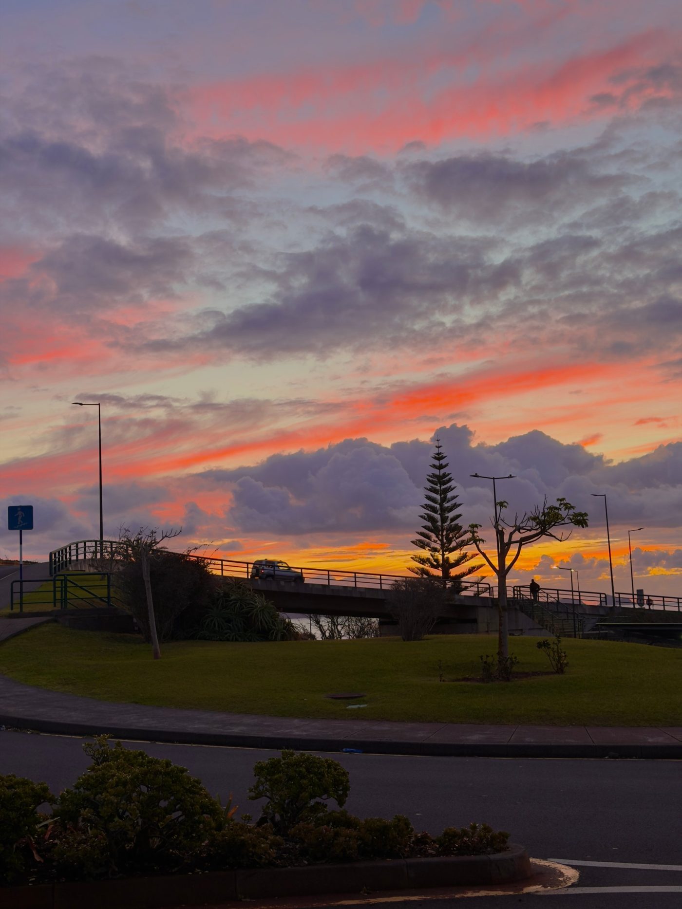 Sunrise at Madeira airport