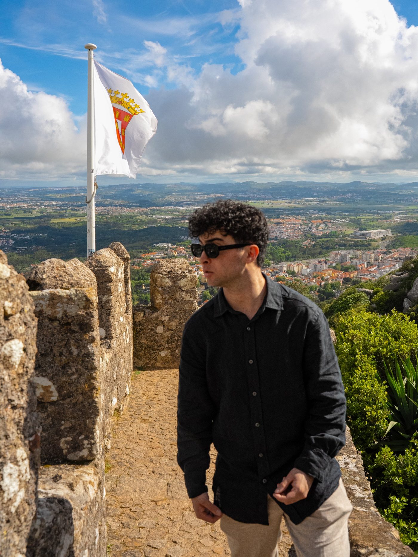 On the walls of the Moorish Castle, Sintra